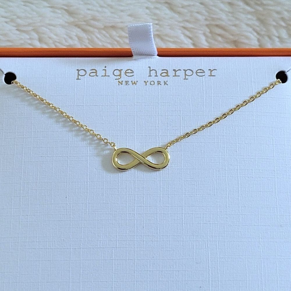 Paige Harper Stationary Infinity♾️ Symbol Necklace - NIB - Picture 1 of 14